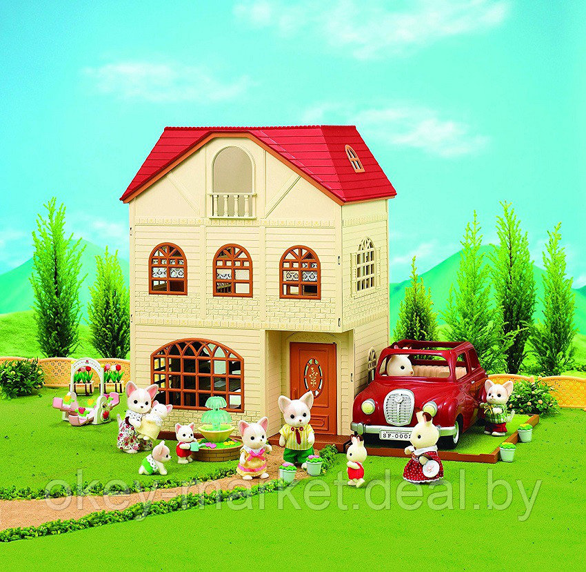 Подарочный набор Sylvanian Families "Трехэтажный дом" с аксессуарами и фигурками 2737 - фото 3 - id-p72271938