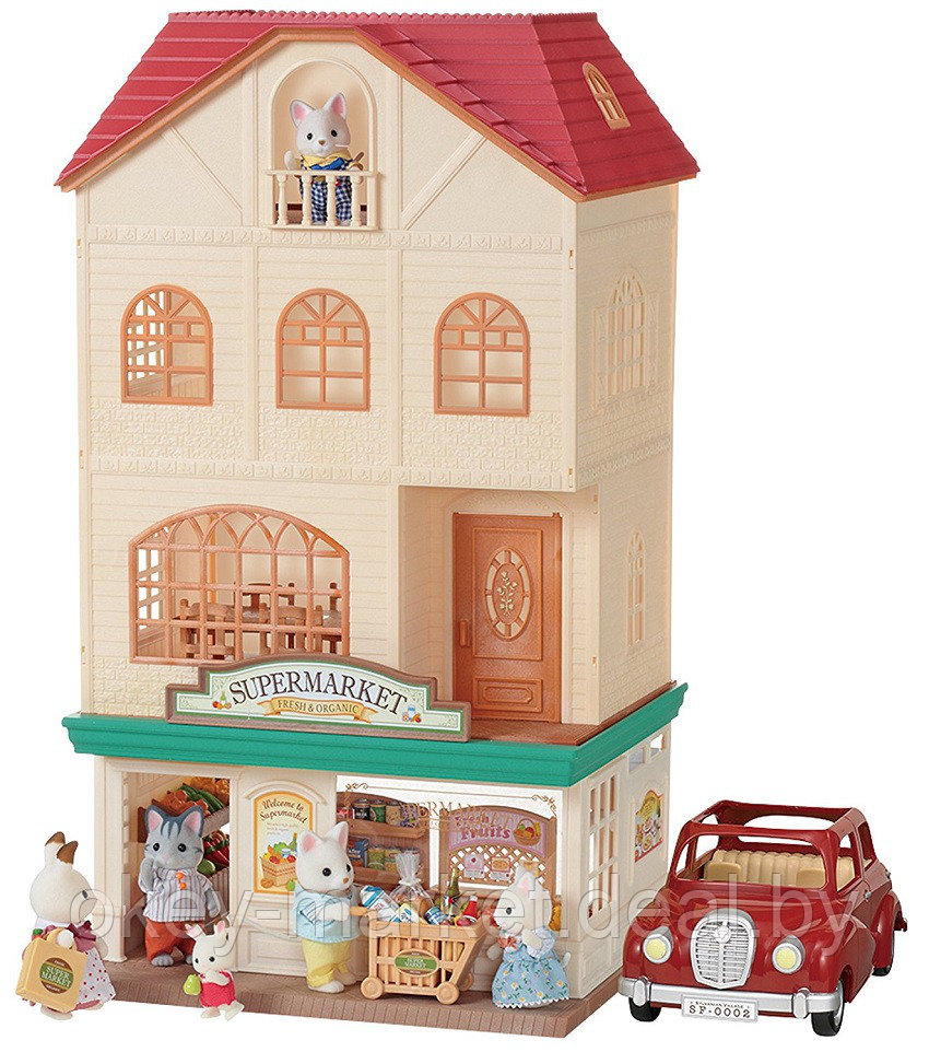 Подарочный набор Sylvanian Families "Трехэтажный дом" с аксессуарами и фигурками 2737 - фото 10 - id-p72271938