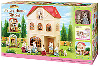 Подарочный набор Sylvanian Families "Трехэтажный дом" с аксессуарами и фигурками 2737