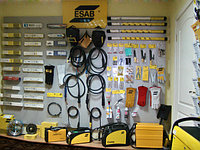 Демонстрационныый стенд сварочного оборудования и материалов ESAB в офисе МДФ-КЛ