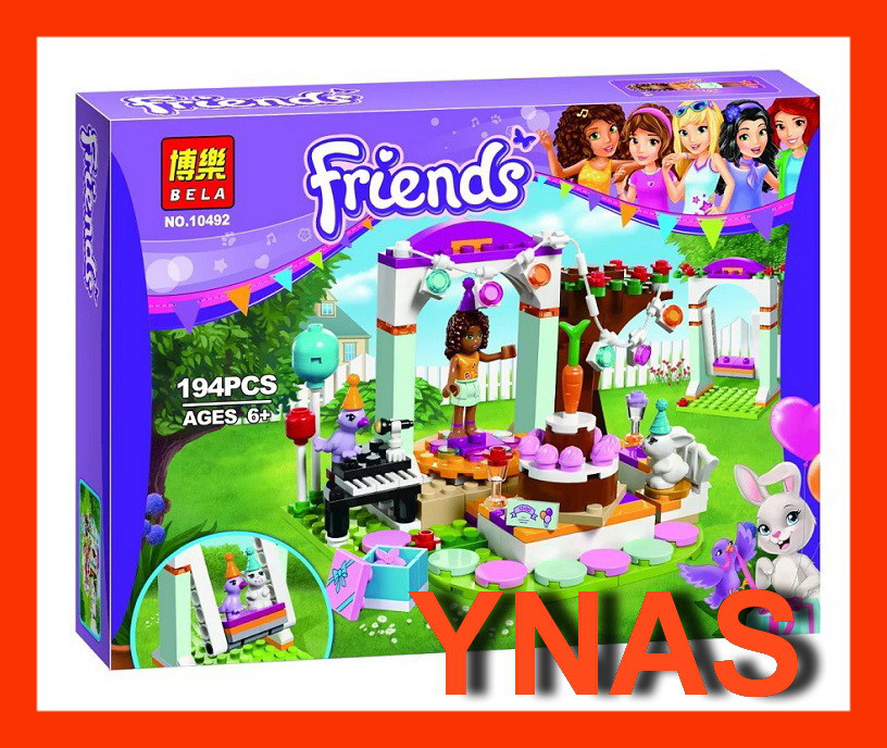  Детский конструктор Bela friends арт. 10492 "День Рождения", аналог Лего (LEGO) Френдс для девочек