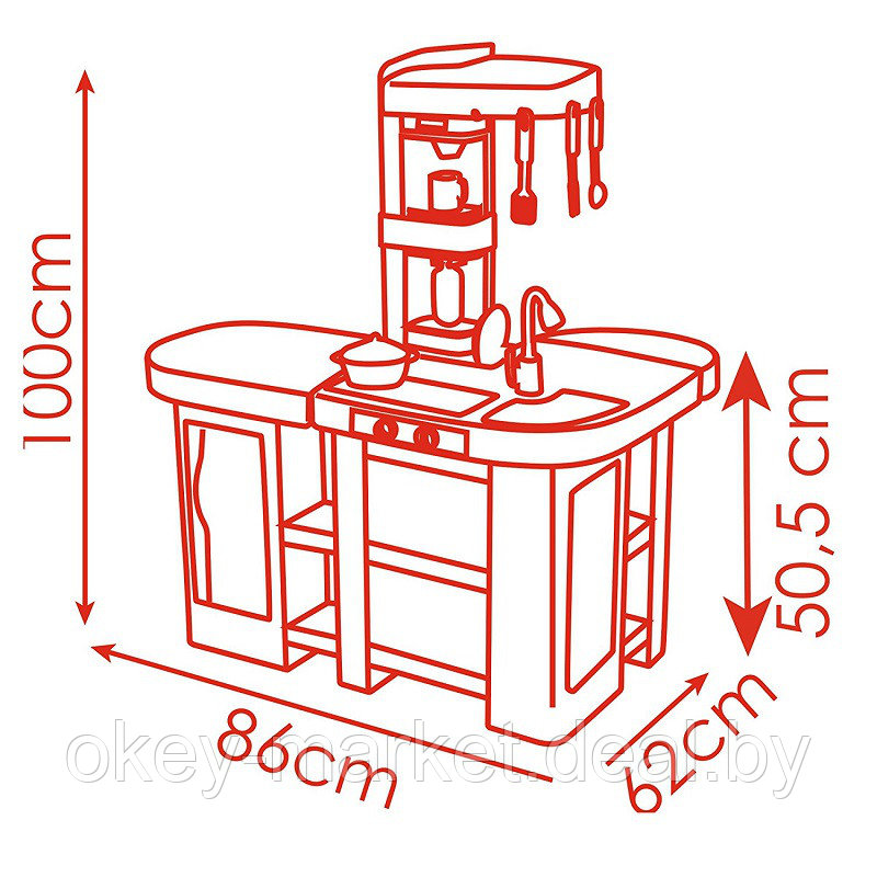 Интерактивная детская кухня Smoby MiniTefal Studio Bubble XL 311026 - фото 9 - id-p72310266