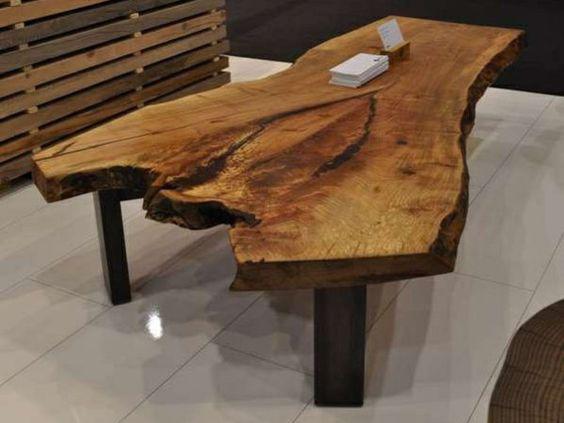 Журнальный столик из массива дерева, слэба (пример) - фото 1 - id-p67482269