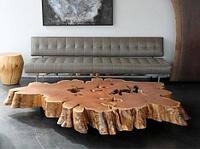 Журнальный столик из массива дерева, слэба (пример)
