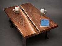 Журнальный столик из массива дерева, слэба (пример)
