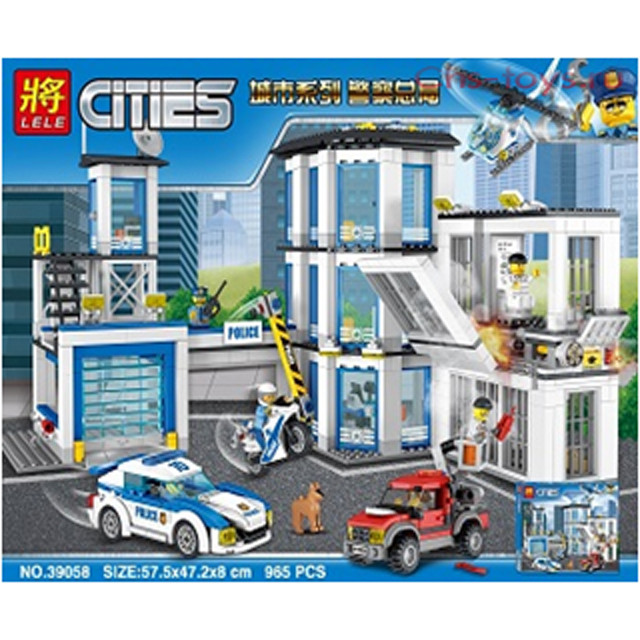 Конструктор Lele Cities 39058 "Полицейский участок" (аналог Lego City 60141) 965 деталей - фото 2 - id-p72317005