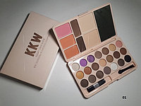 Палетка KKW Travel Pack Matte (корректор бровей,тени, румяна, пудра)