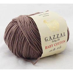 Пряжа Gazzal Baby Cotton цвет 3434 латте