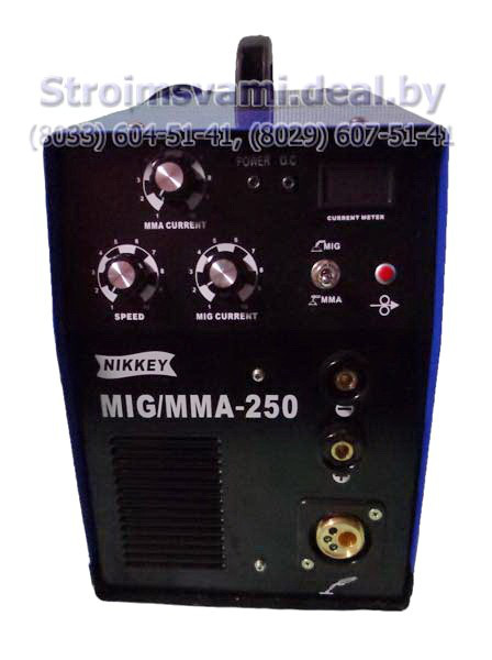 Сварочный инвертор Nikkey MMA MIG-250 (полуавтомат + ручная дуговая сварка!) - фото 1 - id-p72329209