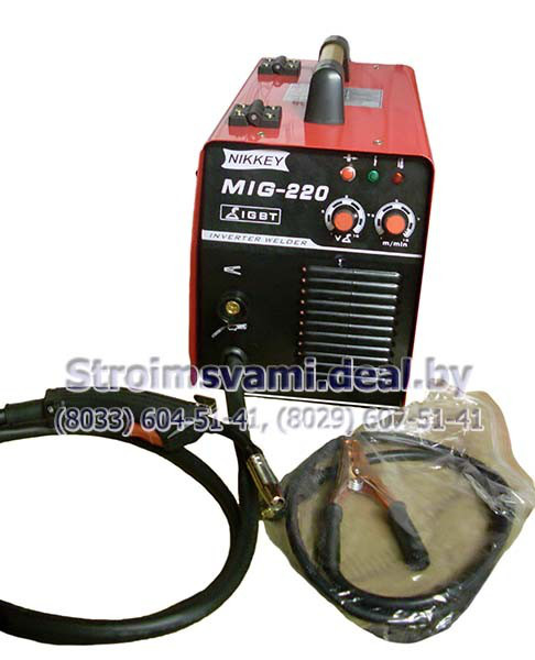 Полуавтоматический сварочный аппарат инверторного типа Nikkey MIG-220 - фото 4 - id-p72329223