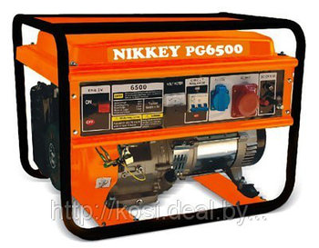 Бензогенератор / мини электростанция NIKKEY PG5500 (12V-220V-380V Электростартер)