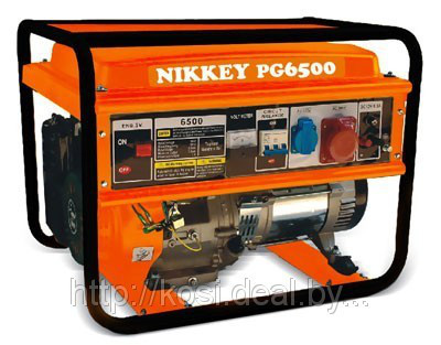 Бензогенератор / мини электростанция NIKKEY PG5500 (12V-220V-380V Электростартер) - фото 1 - id-p72329269