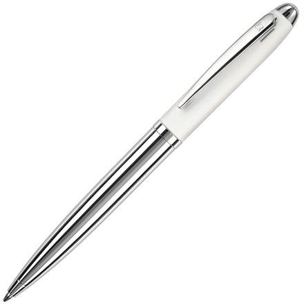 Шариковая ручка Nautic серебристо-белая для нанесения логотипа