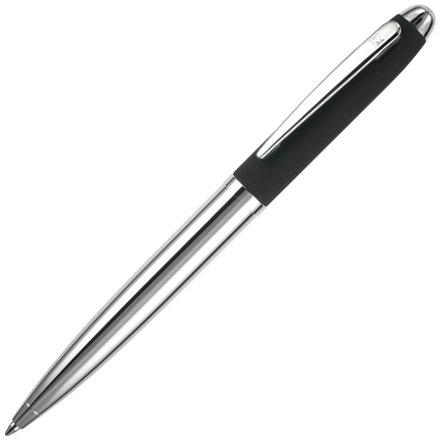 Шариковая ручка Nautic серебристо-черная для нанесения логотипа
