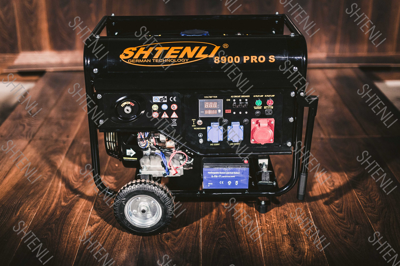 Профессиональный бензиновый генератор Shtenli PRO 8900-s (электростанция) - фото 8 - id-p72329627