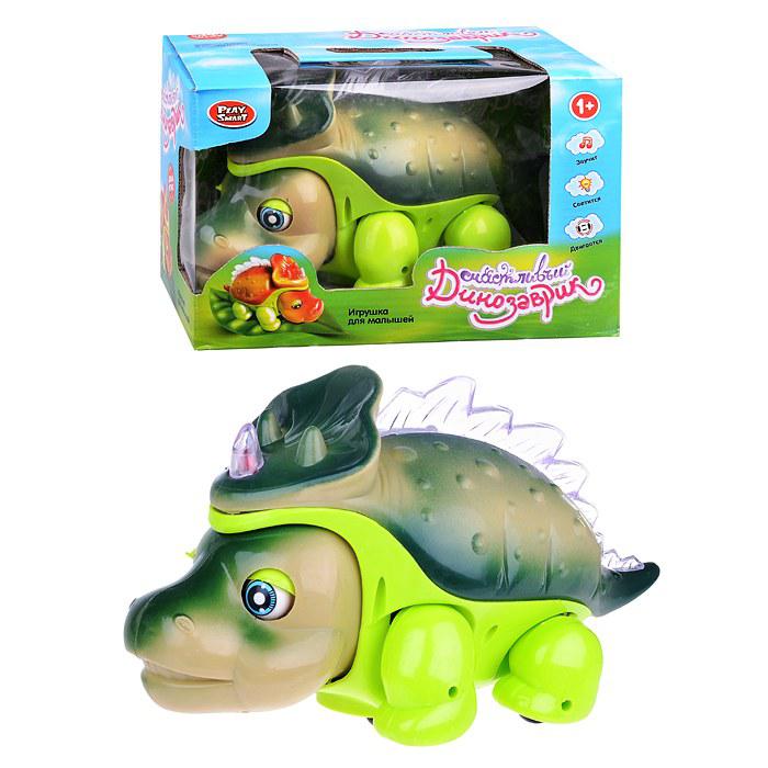 Развивающая игрушка "Счастливый Динозаврик" 0911 в со звуковыми и световыми эффектами - фото 2 - id-p72337091