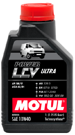 Моторное масло MOTUL 106350 Power LCV Ultra 10W-40 1л, фото 2