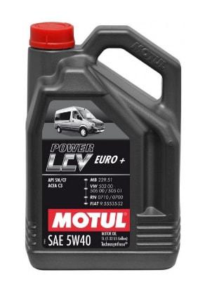 Моторное масло MOTUL 106132 Power LCV Euro+ 5W-40 5л