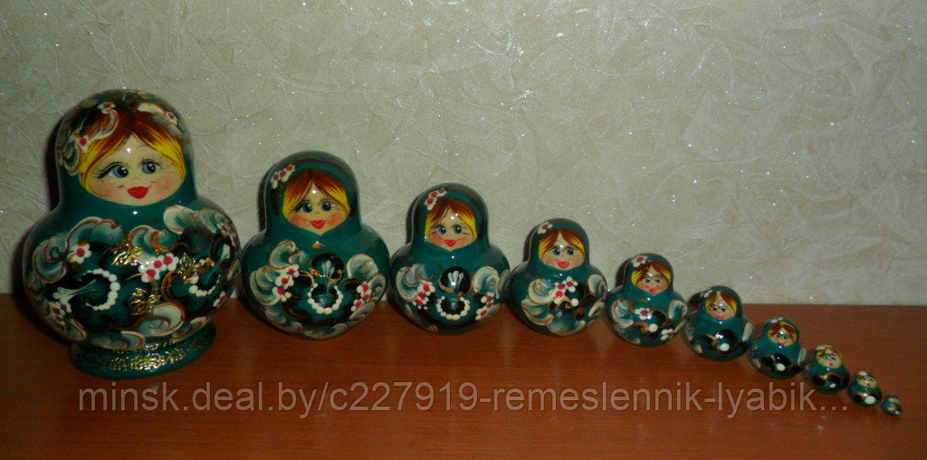 Матрёшка на 10 частей! Ручная работа!