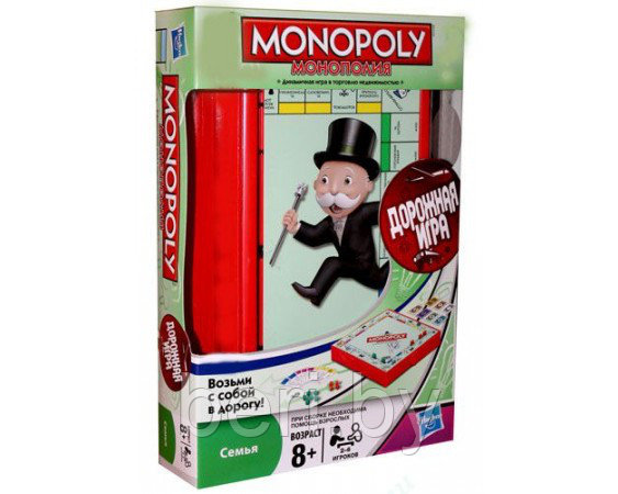 Монополия дорожная, настольная игра Monopoly 1002/6135 мини версия - фото 2 - id-p72370710