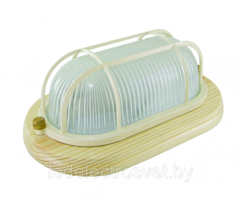 Светильник НПБ1202 сосна овал с реш. 100Вт IP54