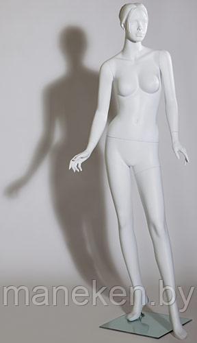 Манекен женский скульптурный белый - фото 1 - id-p72384702