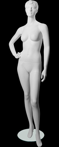 Манекен женский скульптурный белый LW-92 - фото 1 - id-p72384743