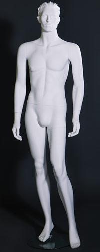 Манекен мужской скульптурный белый MW-14
