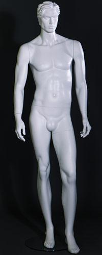 Манекен мужской скульптурный белый MW-71