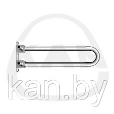 Отвод под натяжное кольцо спаренный с трубкой Cu15 с кронштейном -элемент никелированный 18х2,5 L=200мм