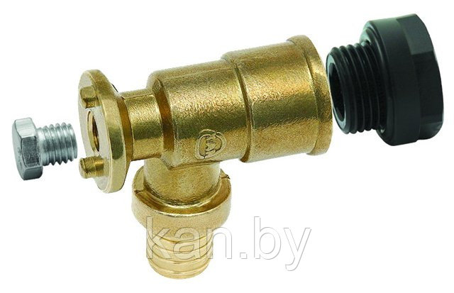 Отвод фиксируемый Push (гнездо для крана), с короткой полимерной заглушкой 18x2 G1/2" укороченная