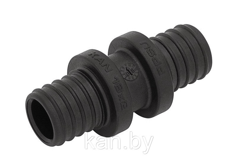 Соединитель двухсторонний PPSU под натяжное кольцо 25x3,5/25x3,5
