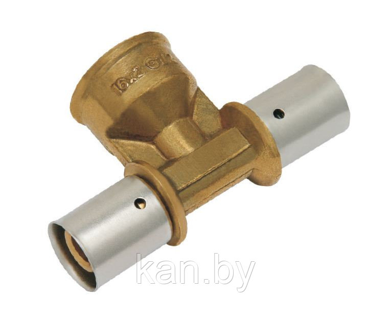 Тройник  press с пресс-кольцом с внутренней резьбой 20х2/ G3/4" /20х2