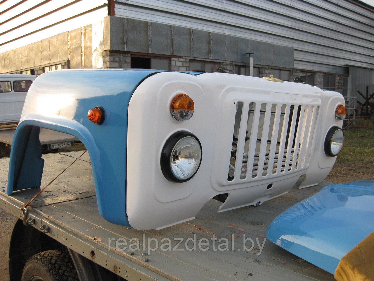 Оперение ГАЗ-53 в сборе (без радиатора, с капотом) - на заказ - фото 1 - id-p54371828