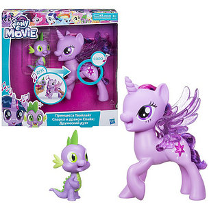 Hasbro My Little Pony C0718 Май Литл Пони "Сияние" Поющие Твайлайт и Спайк, фото 2