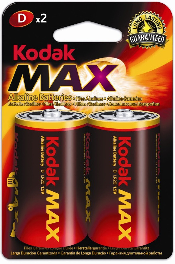 Элемент питания R20 Kodak MAX LR20 2BL