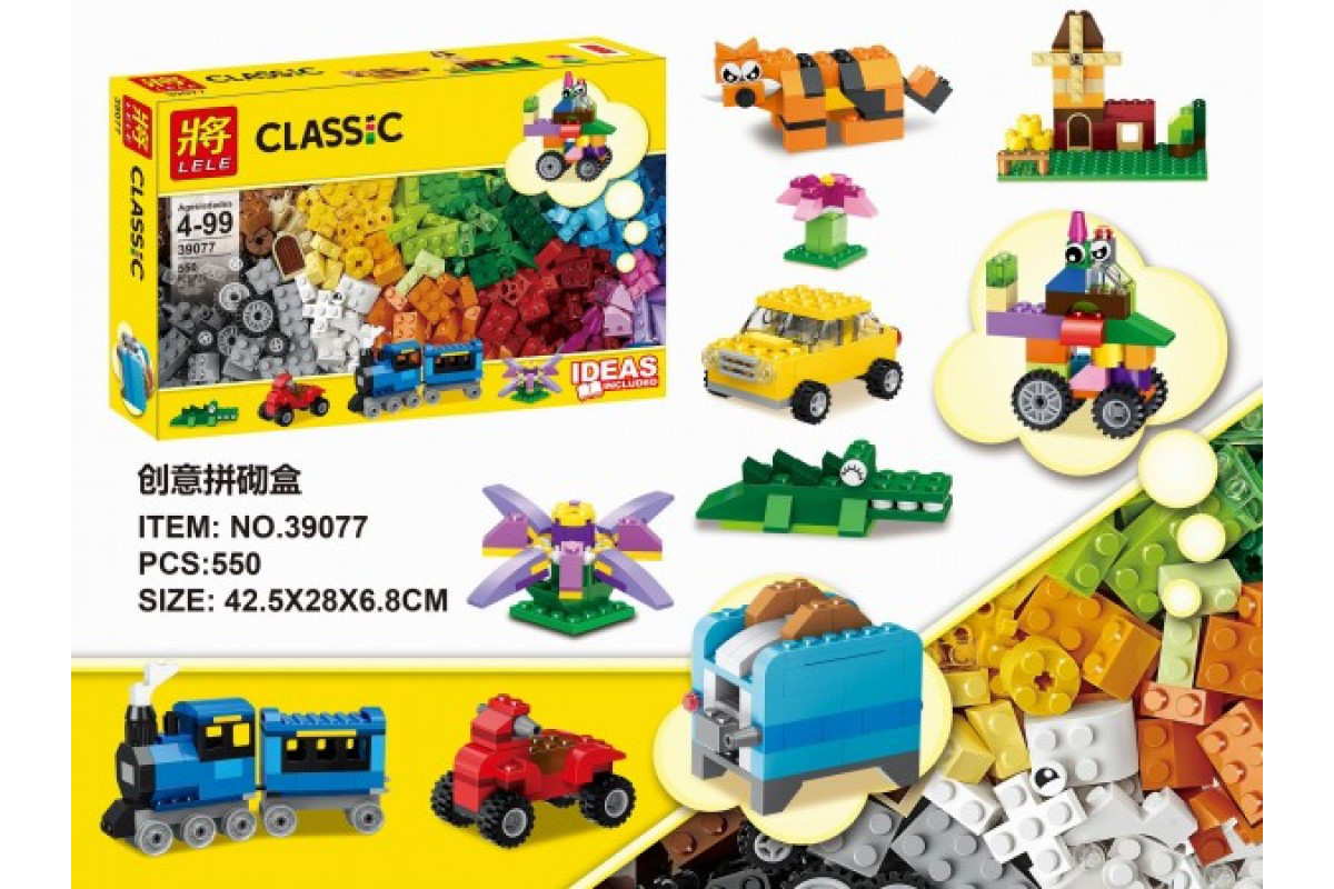 Конструктор LELE Classic 39077 (аналог Lego Classic 10702) 550 дет