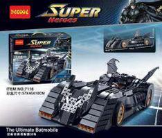 Конструктор Decool 7116 Super heroes Бэтмобиль 1045 дет (Аналог Lego Super Heroes 7784)