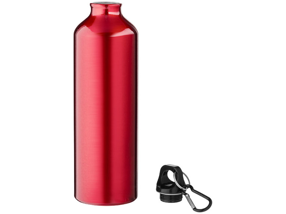 Алюминиевая бутылка для воды Oregon объемом 770 мл с карабином - Красный - фото 2 - id-p72078211