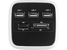 USB Hub на 3 порта со встроенным картридером для карт SD, TF, MS и M2, фото 3
