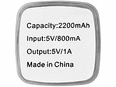 Портативное зарядное устройство Flash 2200 мА/ч, черный, фото 2