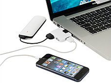 USB Hub Gaia на 4 порта, белый, фото 2