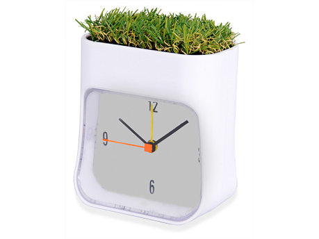 Часы настольные Grass, белый/зеленый, фото 2