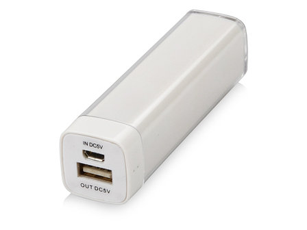 Портативное зарядное устройство Ангра, 2200 mAh, белый, фото 2