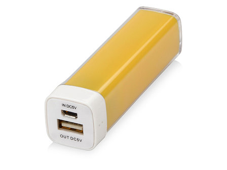 Портативное зарядное устройство Ангра, 2200 mAh, желтый, фото 2