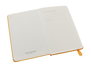 Записная книжка Moleskine Classic (в линейку) в твердой обложке, Pocket (9x14см), оранжевый, фото 2