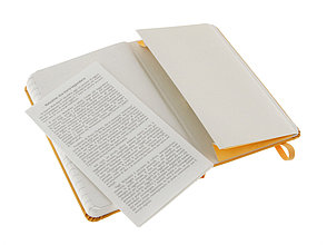 Записная книжка Moleskine Classic (в линейку) в твердой обложке, Pocket (9x14см), оранжевый, фото 3