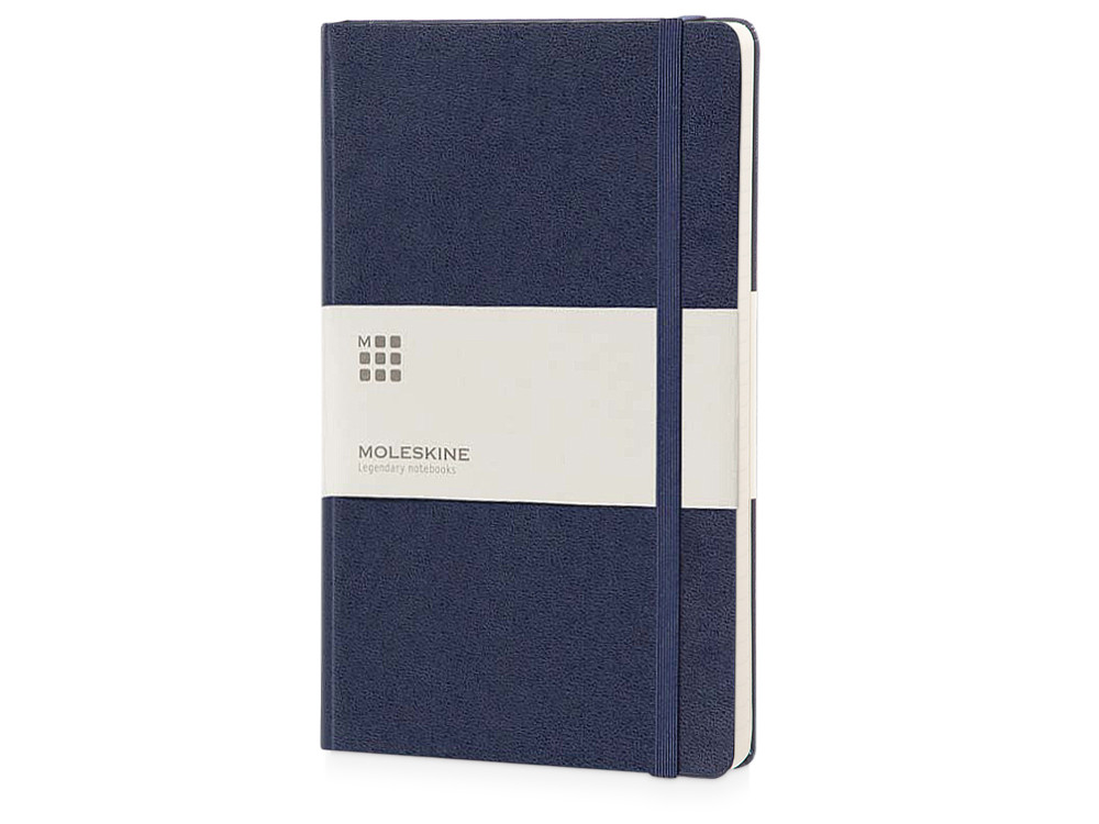 Записная книжка Moleskine Classic (в линейку) в твердой обложке, Pocket (9x14см), синий - фото 1 - id-p72559596
