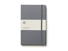 Записная книжка Moleskine Classic (в линейку) в твердой обложке, Pocket (9x14см), серый