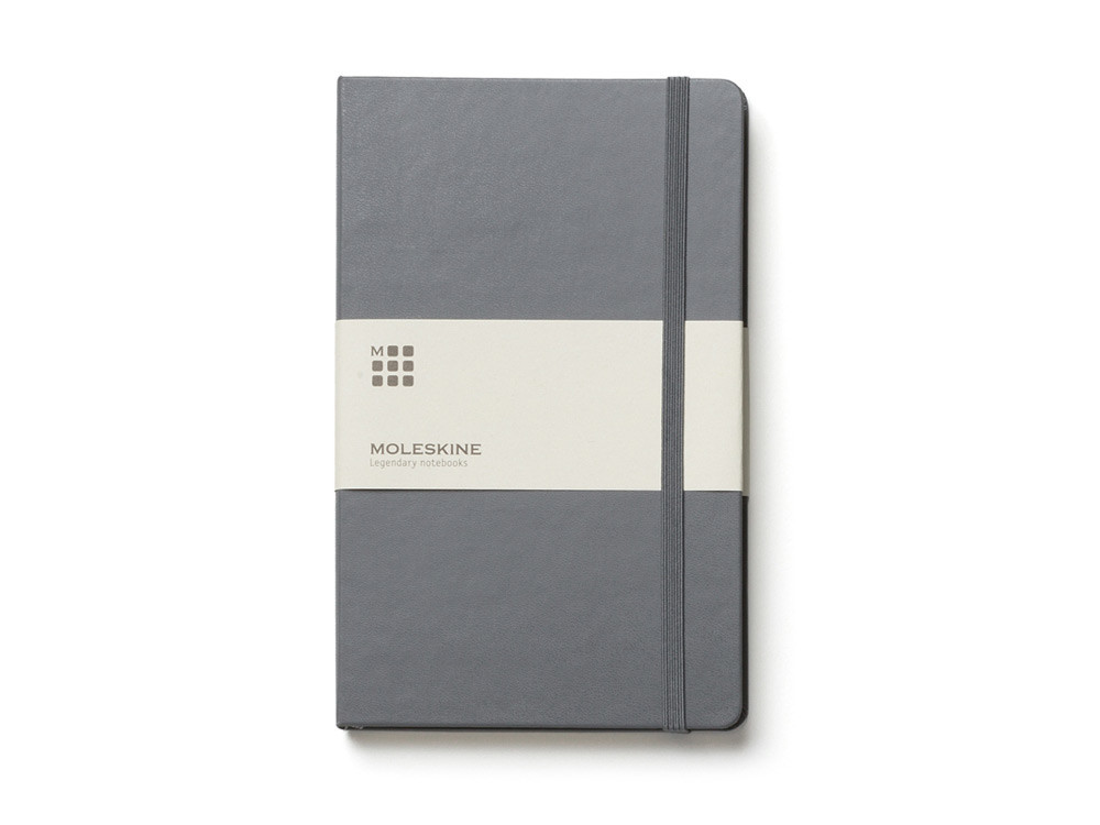 Записная книжка Moleskine Classic (в линейку) в твердой обложке, Pocket (9x14см), серый - фото 1 - id-p72559597